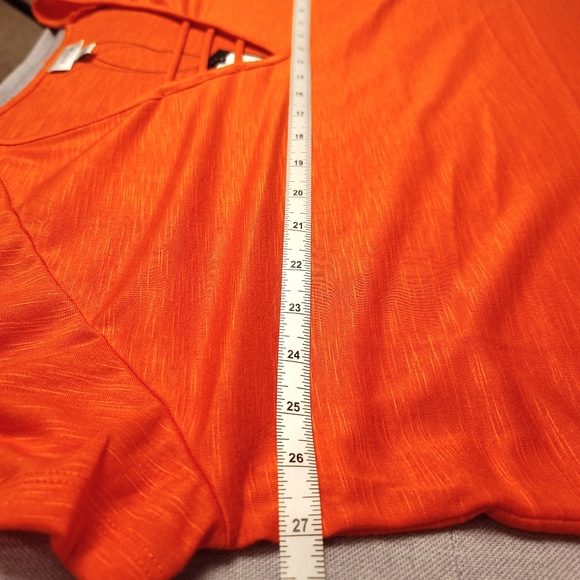 NWT - Avenue Bright Orange V-Neck Top – Plus Size 22/24 - Picture 12 of 12
